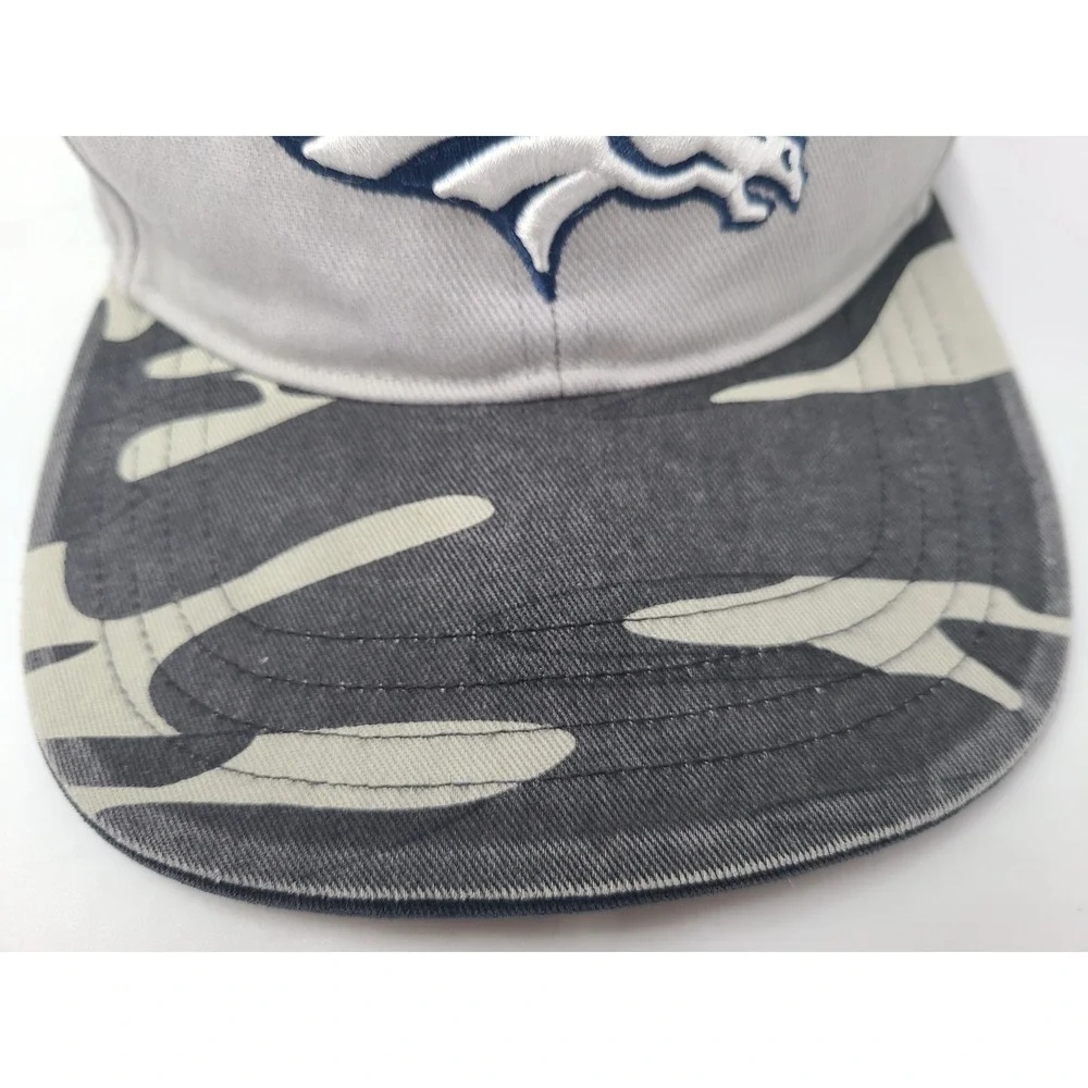 Kids Denver Broncos Camo Brim NFL Team Apparel Snapback‎ Hat Cap Football Gray